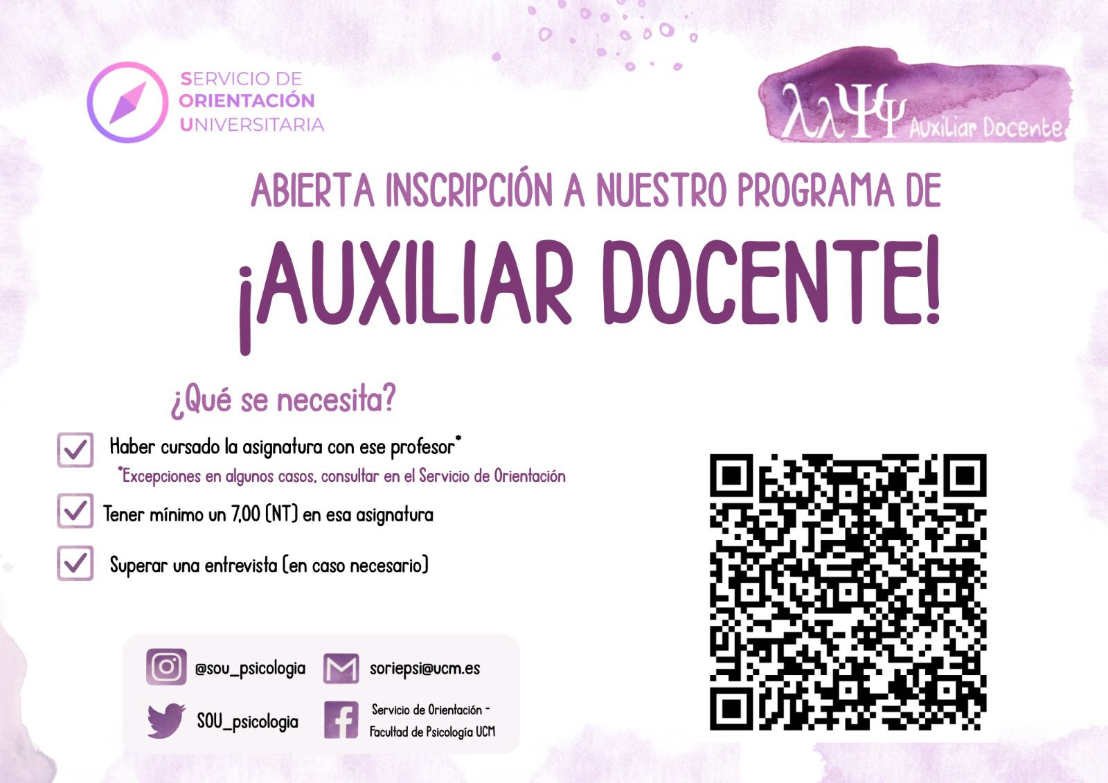 PROGRAMA AUXILIAR DOCENTE